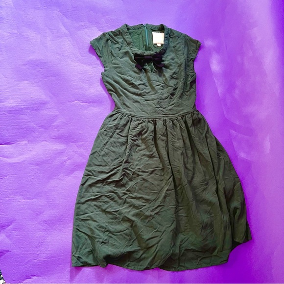 ModCloth forest green a-line dress - Picture 3 of 5